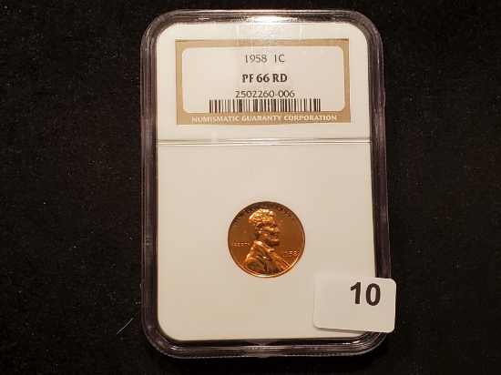 NGC 1958 Wheat Cent Proof 66 RED