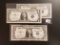 Three Crisp Uncirculated Silver Certificates