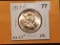 1953-D Franklin Half Dollar Mint State 63+ Full Bell Lines