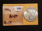 1926-S Peace Dollar About Uncirculated 58