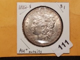 1882-S Morgan Dollar About Uncirculated + details