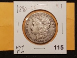 KEY 1890-CC Morgan Dollar Very Fine