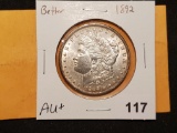 Better date & grade 1892 Morgan Dollar About Uncirculated plus