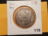 SEMI-KEY DATE 1893 Morgan Dollar