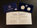 1993 Brilliant Uncirculated Silver Commemorative Coins Set