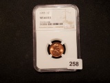 And last but not least an NGC 1955 Wheat cent Mint State 66 RED