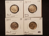 Four Better Buffalo Nickels