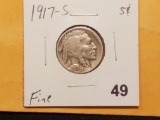Better Date 1917-S Buffalo Nickel Fine