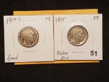 Two little better Buffalo Nickels