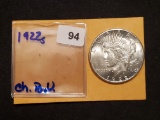 1922-S Choice Brilliant Uncirculated Peace Dollar