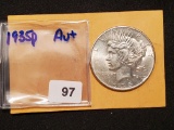1935 Peace Dollar About Uncirculated Plus