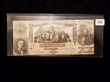 Very nice 186 Confederate States of America Twenty Dollar Note