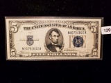 Series of 1934-C Five Dollar Silver Certificate