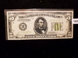 Series of 1934 Five Dollar Federal reserve Note