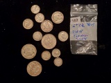 Over 2 Troy ounces of WORLD SILVER COINS!