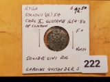 Mid-1600's Riga silver Solidus