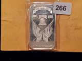 1976 Philadelphia one ounce .999 fine silver bar