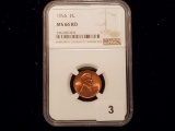 NGC 1955 Wheat Cent in Mint State 66 RED