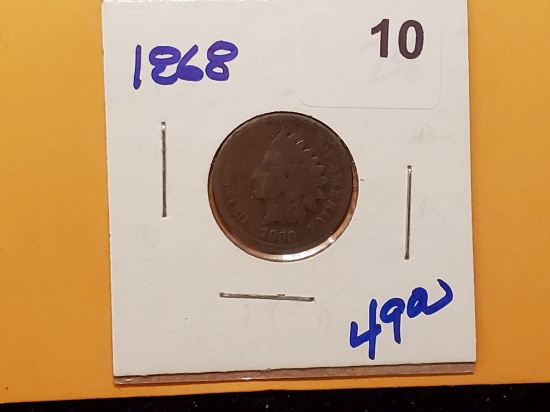 Semi-Key 1868 Indian Cent