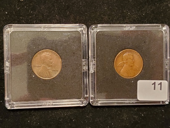 Two Better Date Wheat cents