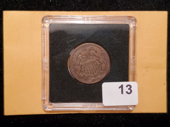 1868 Two cent piece