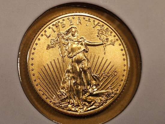 GOLD! 2010 GEM Brilliant Uncirculated $5 American Gold Eagle