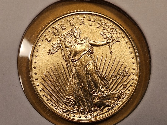 GOLD! 2023 GEM Brilliant Uncirculated $5 American Gold Eagle