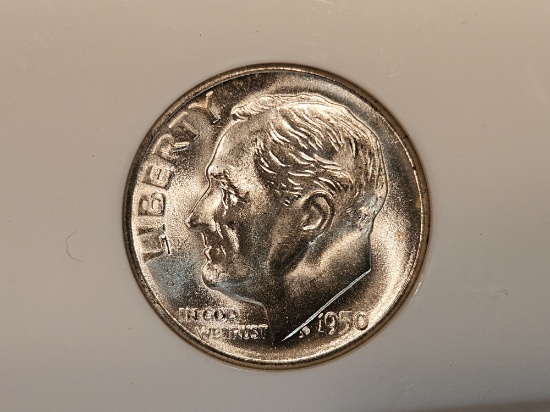 GEM! NGC 1950-S Roosevelt Dime in Mint State 66