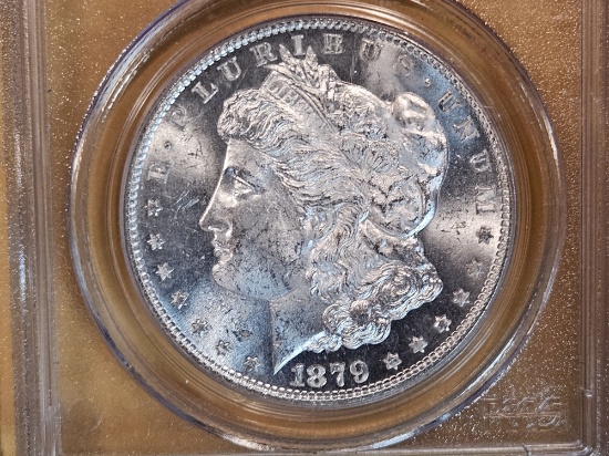 PCGS 1879-S Morgan Dollar in Mint State 63