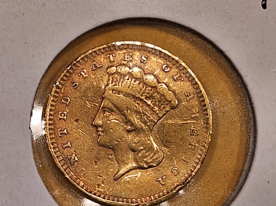 GOLD! 1856 Type 3 Gold Dollar