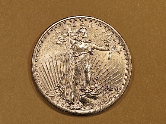 GOLD! Brilliant Uncirculated 1924 Gold Saint Gaudens $20 Double Eagle