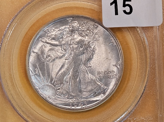 OLD HOLDER! PCGS 1943-S Walking Liberty Half Dollar in Mint State 63
