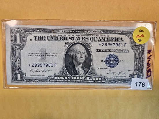 1935-E Silver Certificate STAR in About Uncirculated