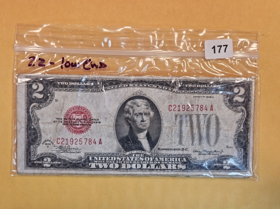 Twenty-two $2 Red Seal Notes