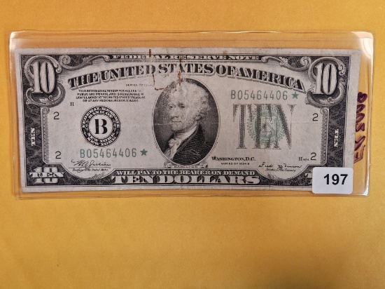 1934-B Ten Dollar FRN STAR note