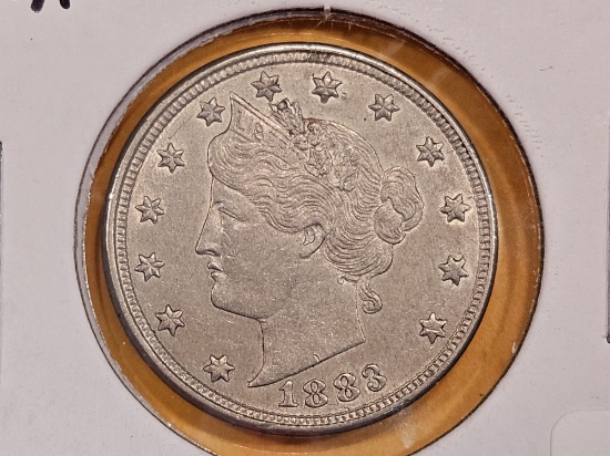 1883 With Cents Liberty "V" Nickel