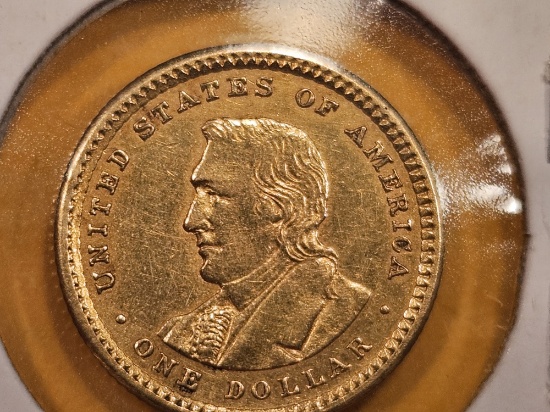 GOLD! Brilliant Uncirculated 1905 Lewis & Clark GOLD Dollar