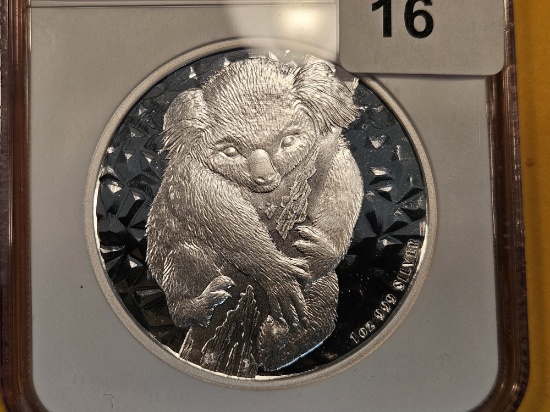 GEM! NGC 2007 Australia Silver Dollar in Mint State 69