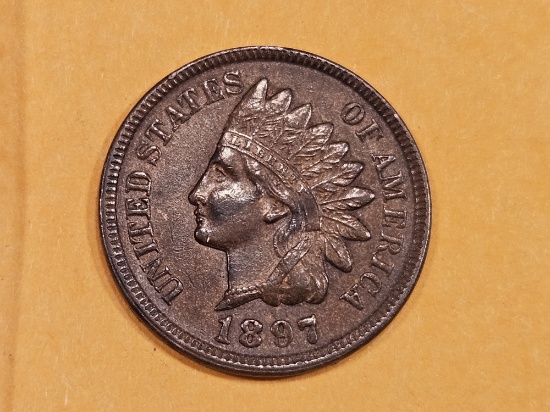 Cool, About Uncirculated, Indian cent Love Token