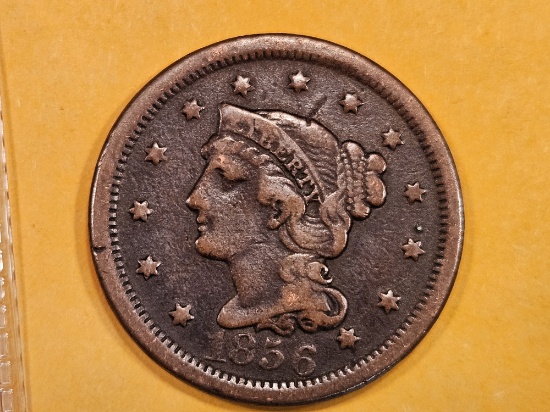 1856 Braided hair Large Cent