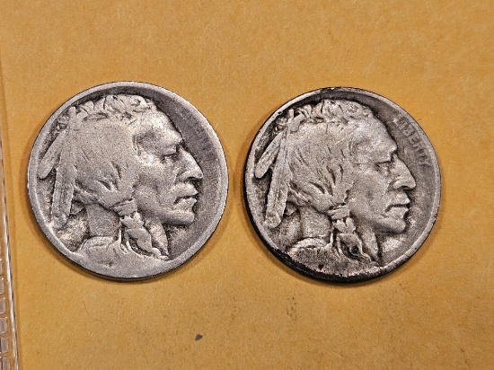 Two little better Buffalo Nickels