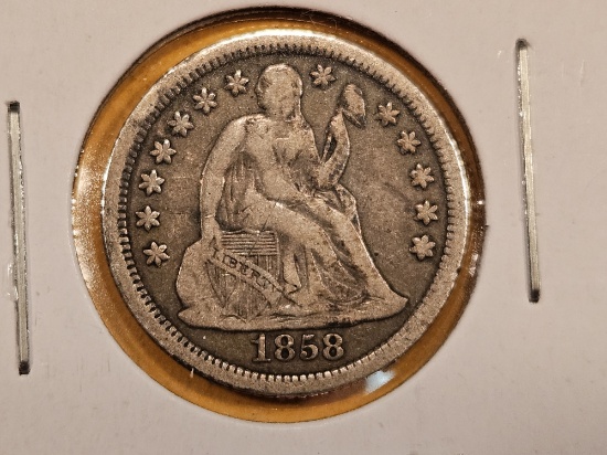 Better Date 1858-O Seated Liberty Dime