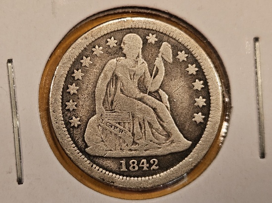 Better Date 1842-O Seated Liberty Dime