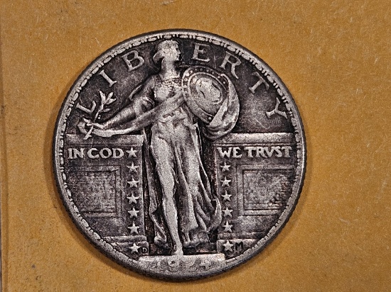 * Semi-key 1924-D Standing Liberty Quarter