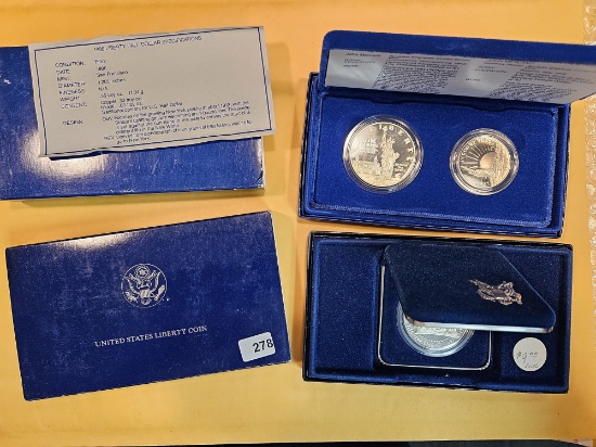 Two Liberty Proof Deep Cameo Coin Sets