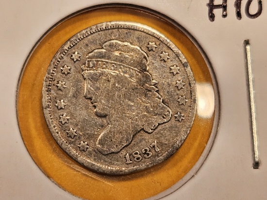 1837 Capped Bust Half-Dime
