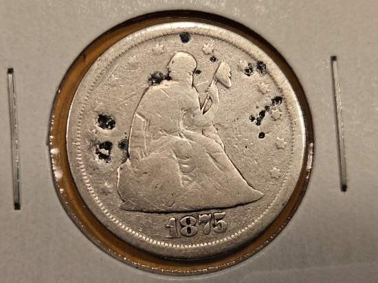 1875-S Twenty Cent piece