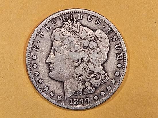 ** KEY DATE ** 1879-CC Morgan Dollar in Fine - 15