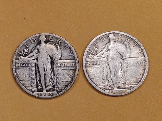 1923 and 1924 Standing Liberty Quarters