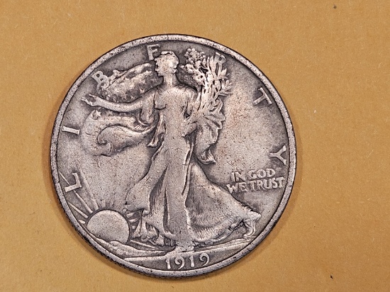 Better Date 1919-D Walking Liberty Half Dollar
